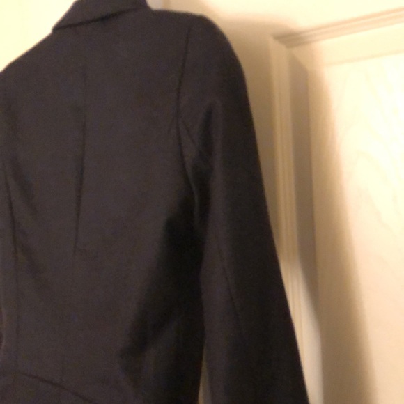 Adorable Black Pea Coat Style Blazer - Picture 14 of 17